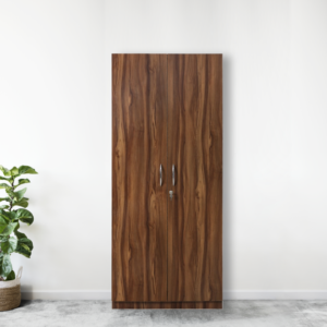 AMBER 2 DOOR WALNUT WARDROBE